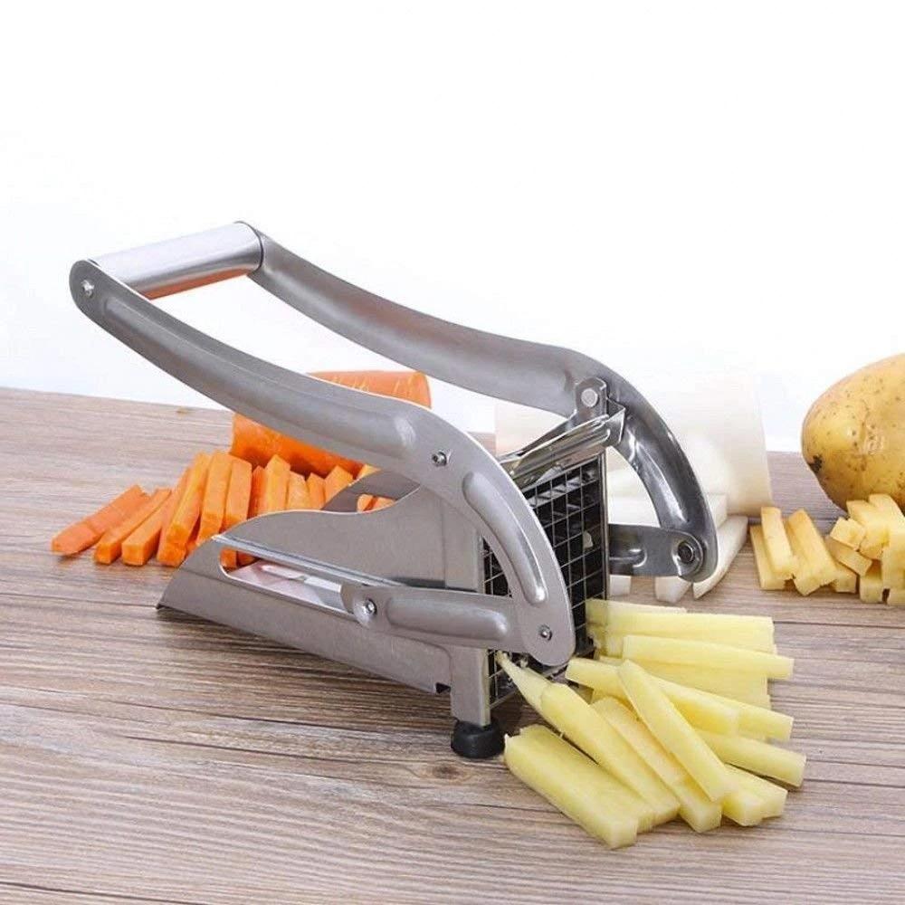 French Fries & Potato Chips Cutter – Potato Strip Cutter Machine with Blade