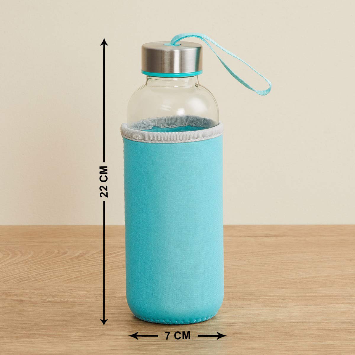 500ml Glass Water Bottle with Cover – Eco-Friendly & Reusable Drink Bottle