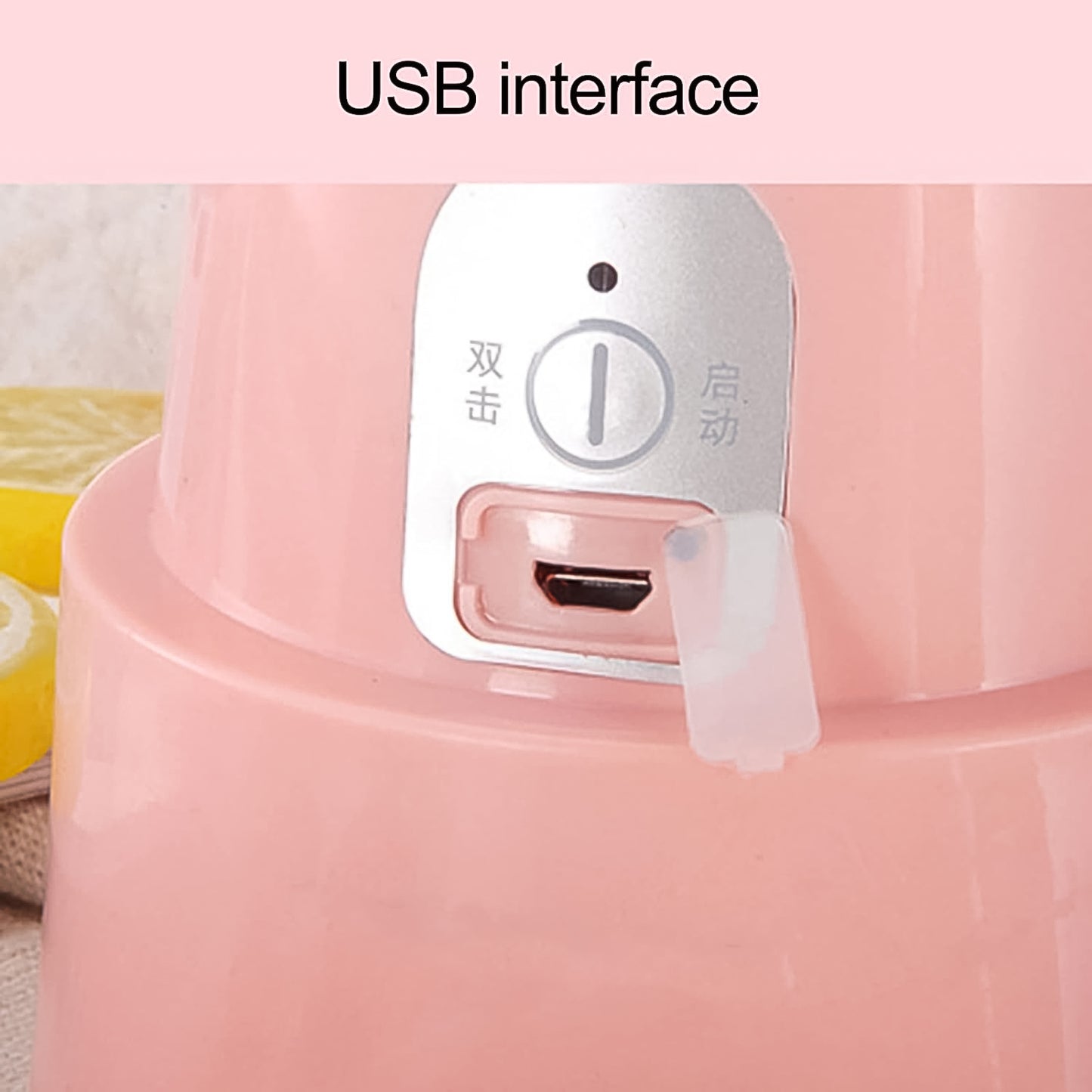Foldable Electric Juicer | 500ml Portable Blender with 6 Blades
