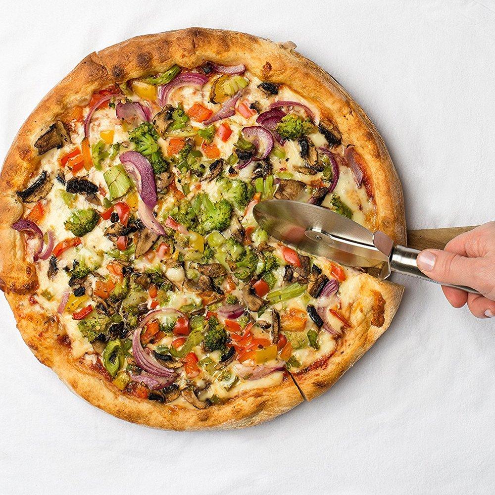 Stainless Steel Pizza Cutter | Pastry & Sandwich Cutter for Precision Slicing