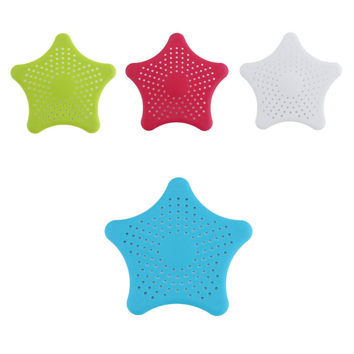 Star-Shaped Suction Cup Sink Drain Strainer | Hair Stopper & Filter for Kitchen & Bathroom (1 PC)
