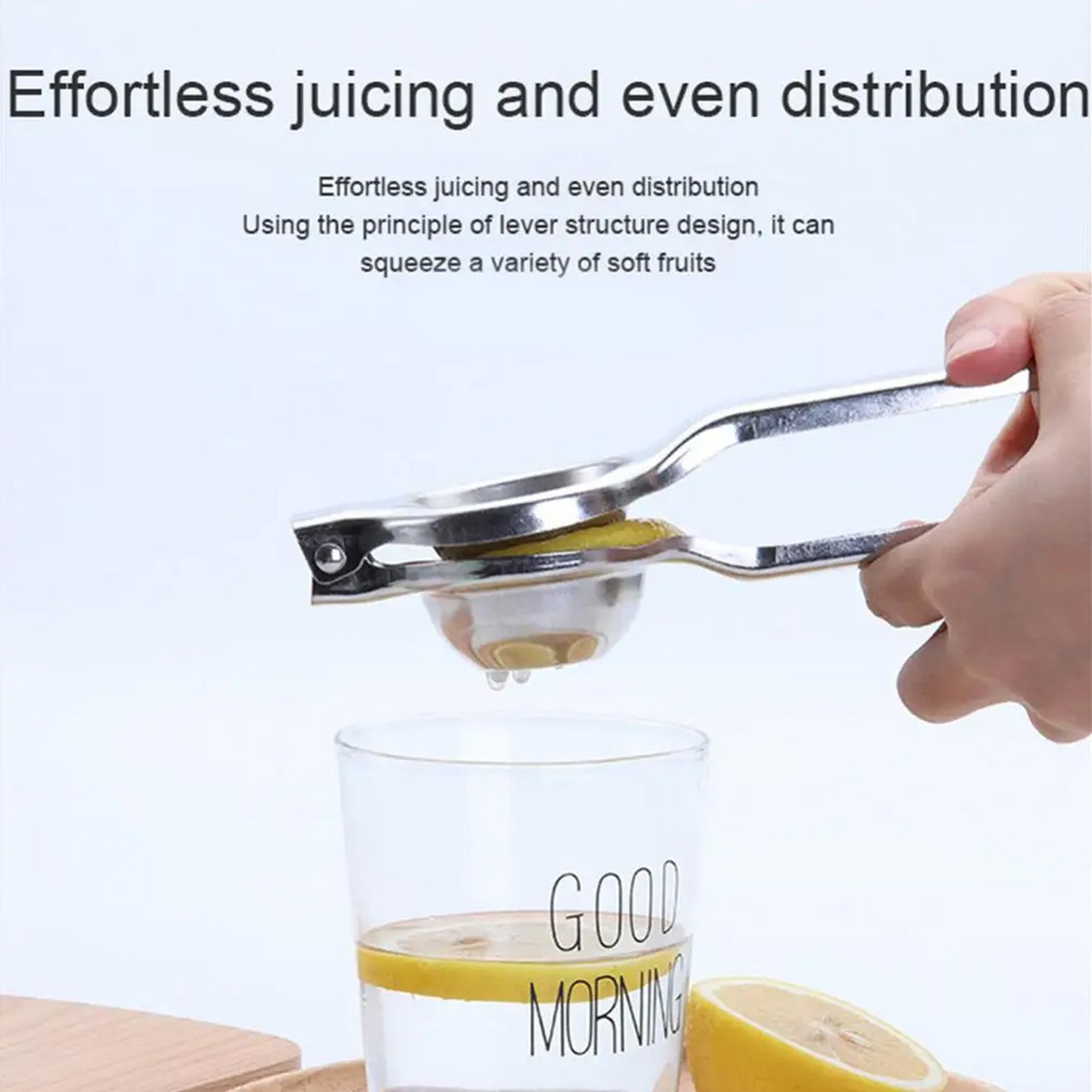 Stainless Steel Lemon Squeezer | Heavy-Duty Hand Juicer for Citrus Fruits