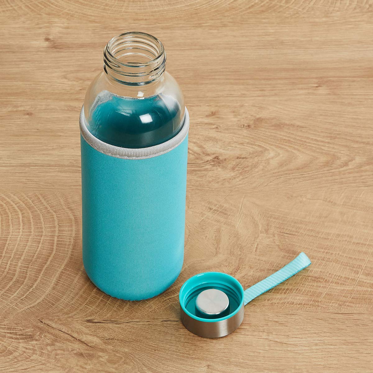 500ml Glass Water Bottle with Cover – Eco-Friendly & Reusable Drink Bottle