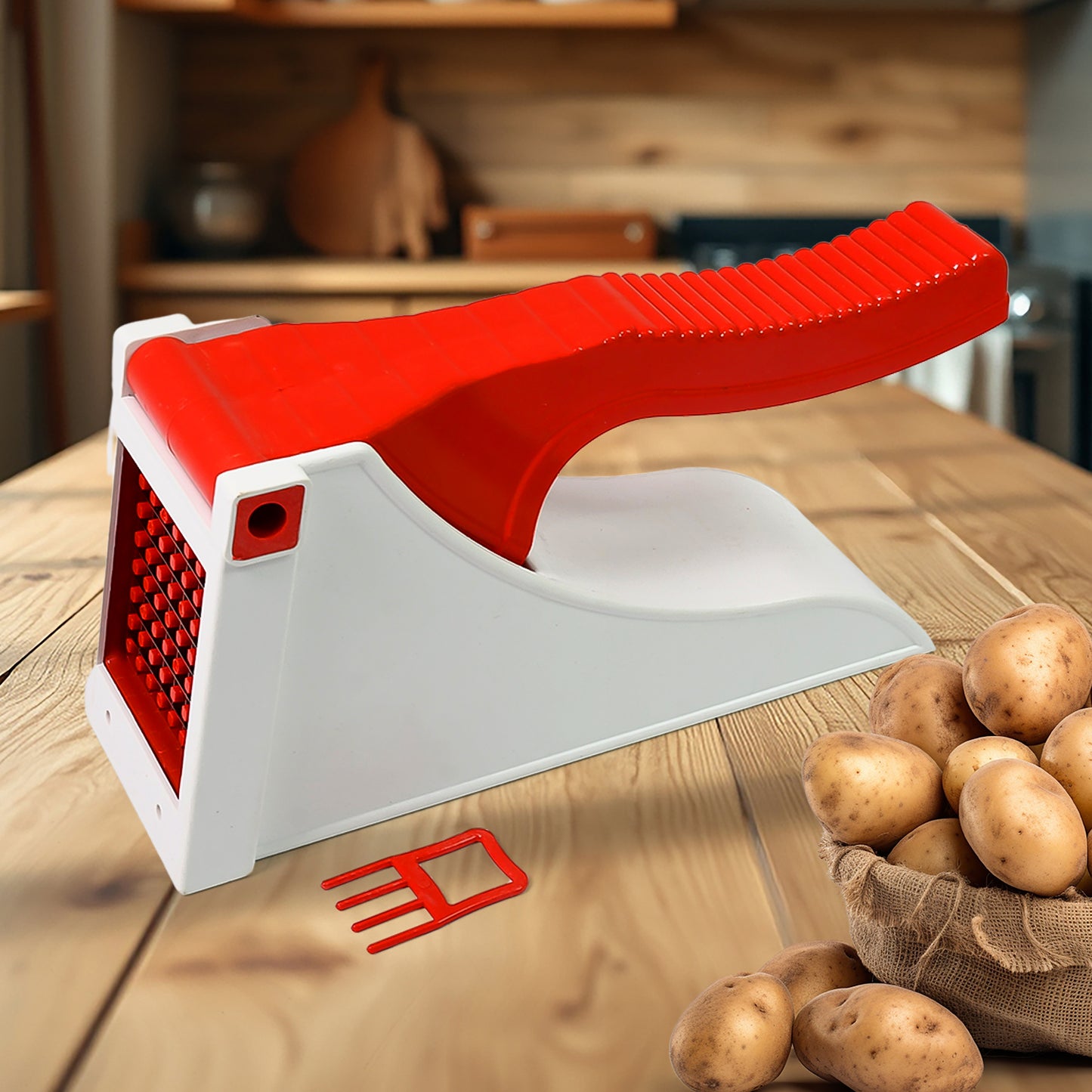 🍟 Plastic Potato & Vegetable Chips Maker – 1 Pc