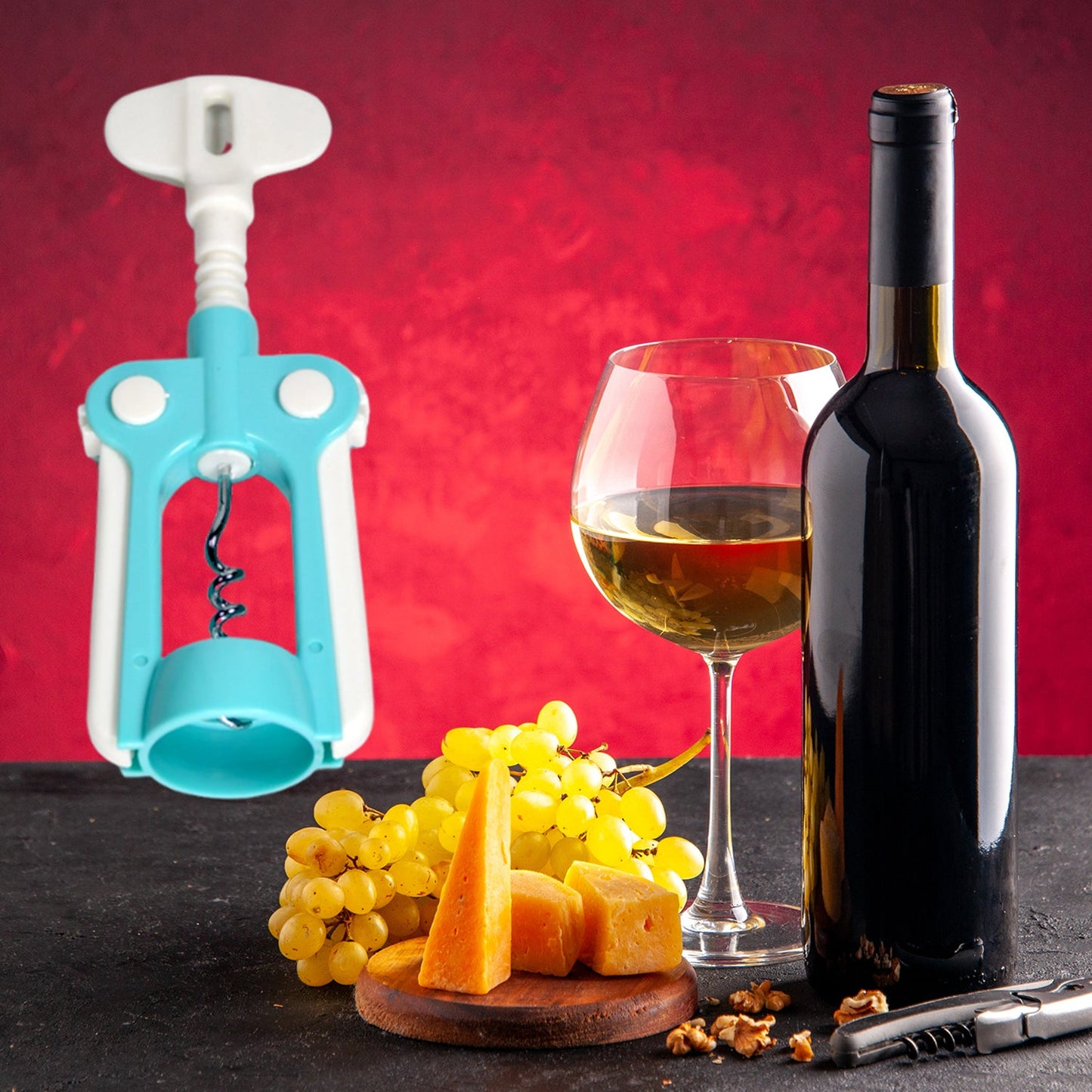 Waiter’s Corkscrew & Bottle Opener – Perfect for Wine & Beer - Chestore