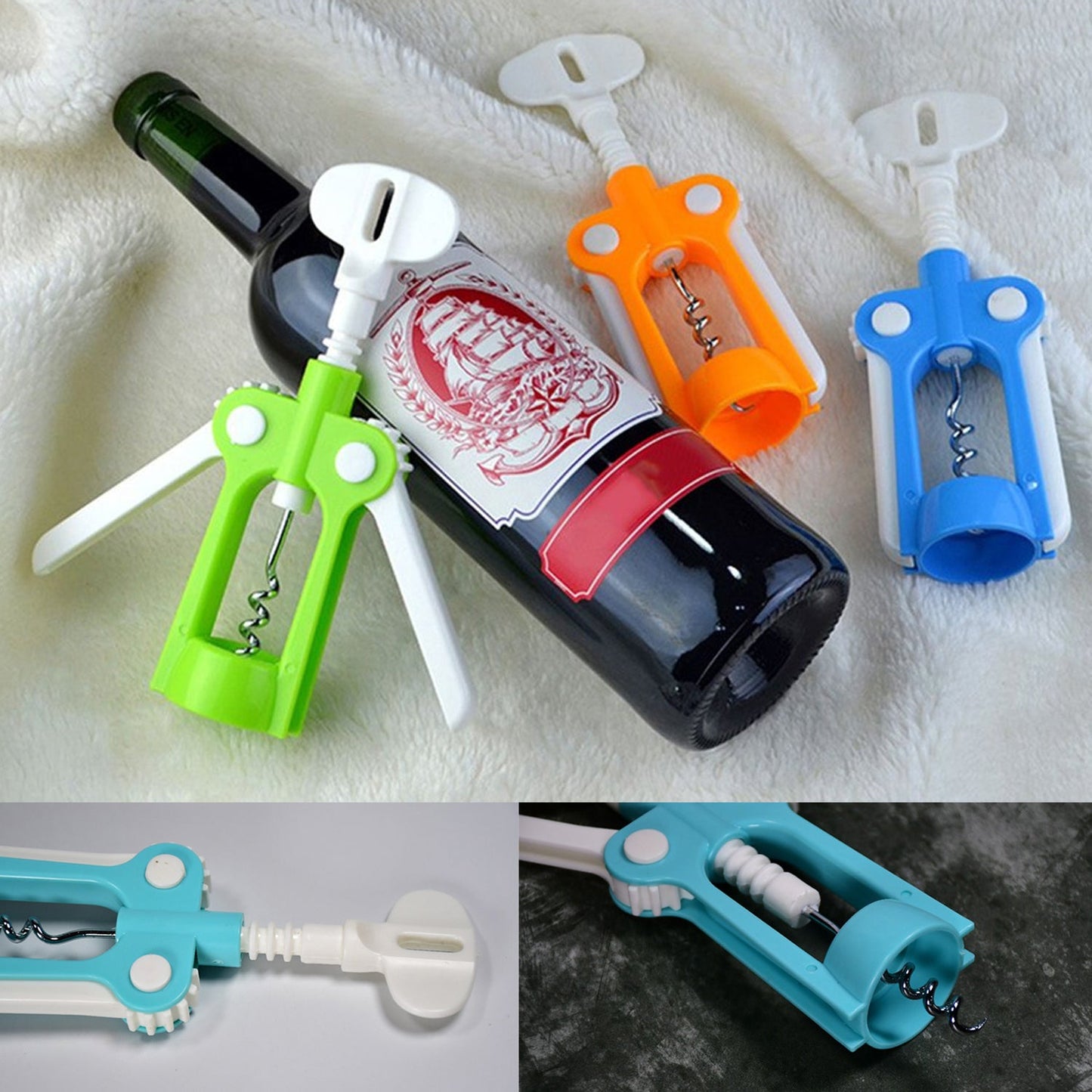 Waiter’s Corkscrew & Bottle Opener – Perfect for Wine & Beer - Chestore