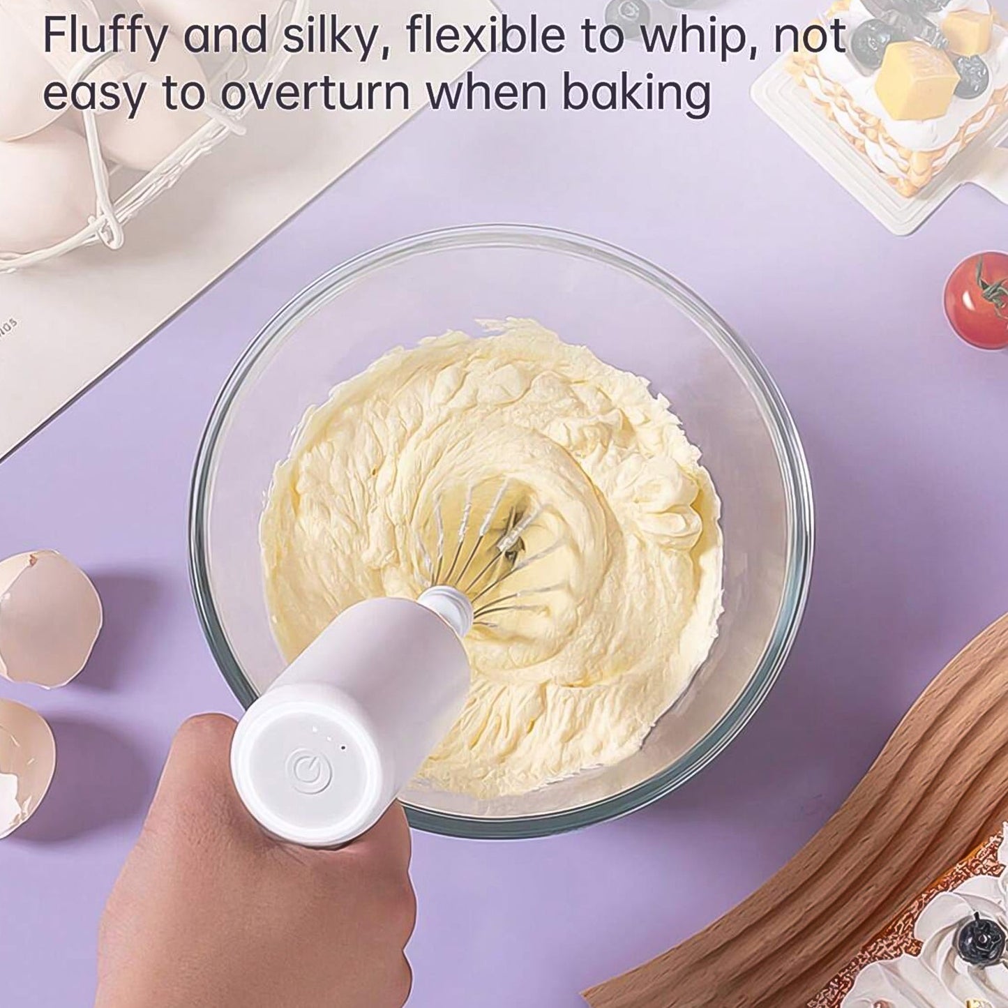 Wireless Hand Mixer – Rechargeable & Portable Kitchen Blender - Chestore