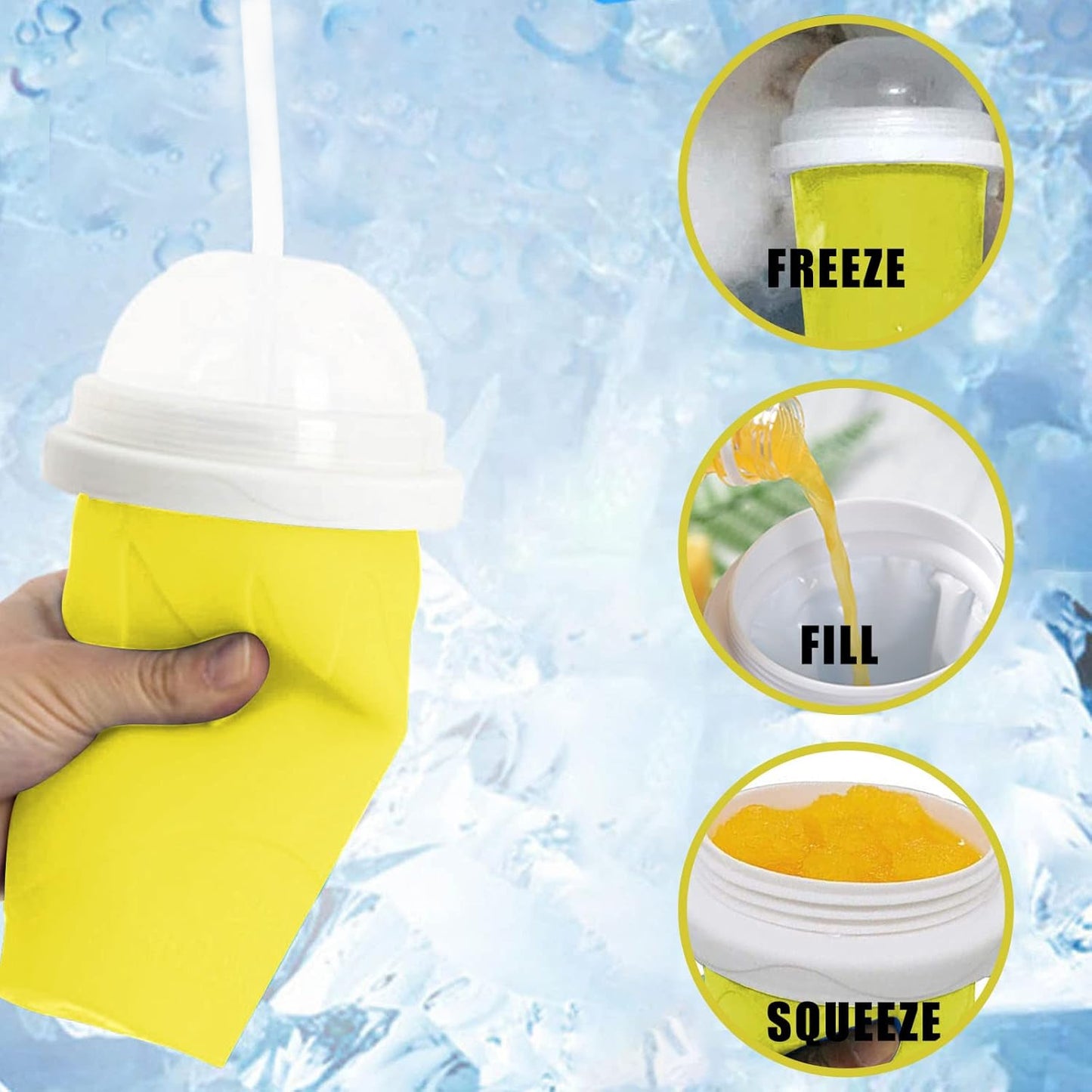 Magic Quick Frozen Smoothie Maker Cup | DIY Slushy & Cooling Cup