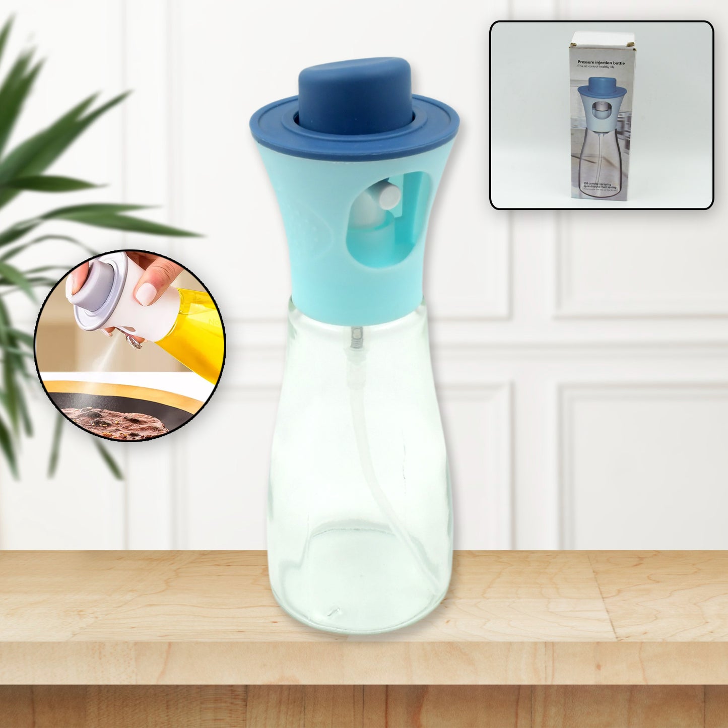🫒 200ml Oil Dispenser Spray Bottle for Cooking – BPA-Free Plastic