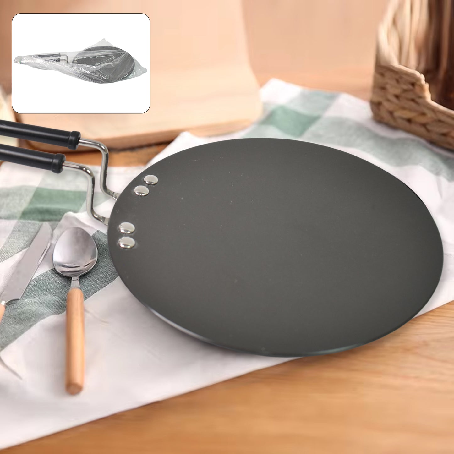 🍳 Multi-Purpose Aluminium Roti Tawa – 9 Inch