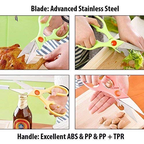 ✂️ Multi-Function Stainless Steel Kitchen Scissors with Bottle Opener