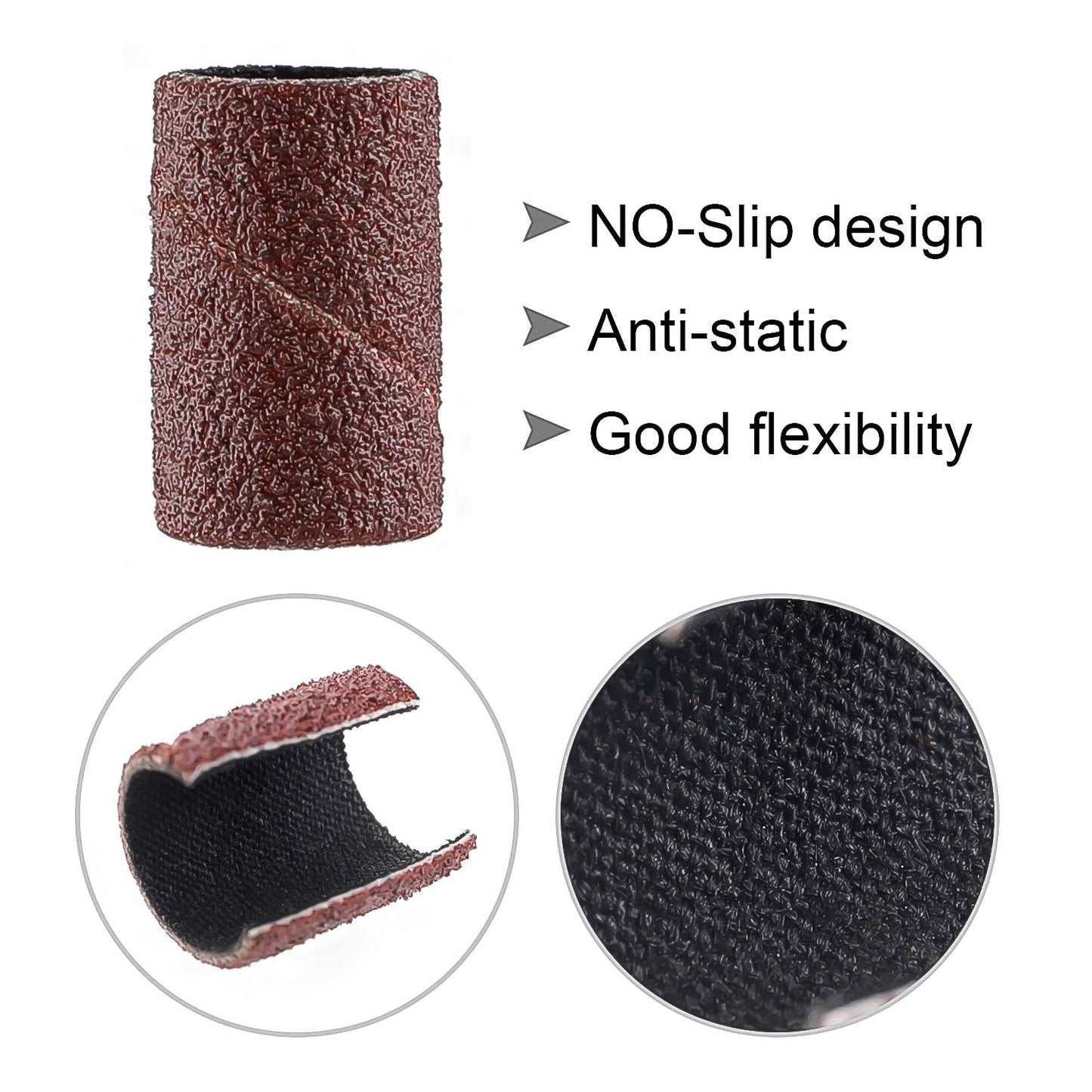Nail Drill Sanding Bands – 10 Pcs Replacement Bits Set for Manicure & Pedicure Tools
