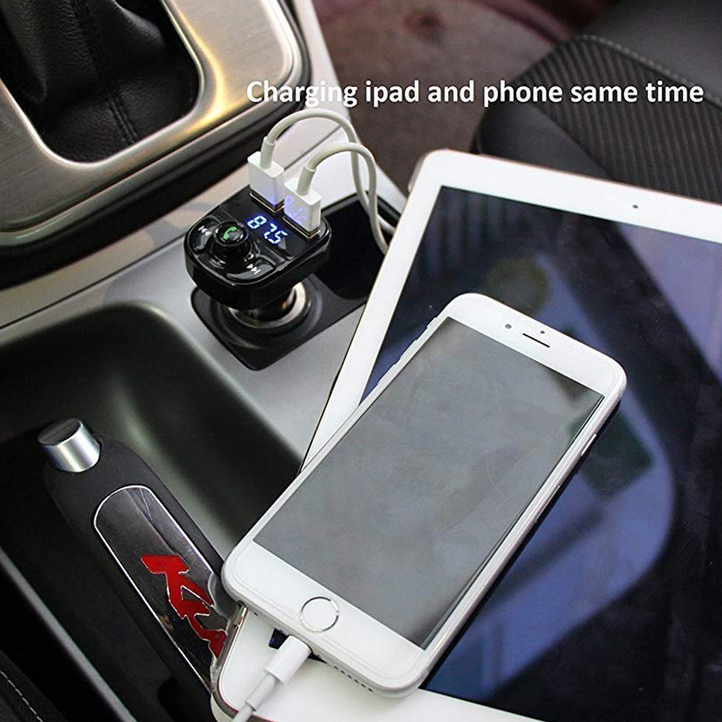 X8 Bluetooth FM Transmitter – Hands-Free Car Kit with Fast Charging & Music Streaming 🎵🚗