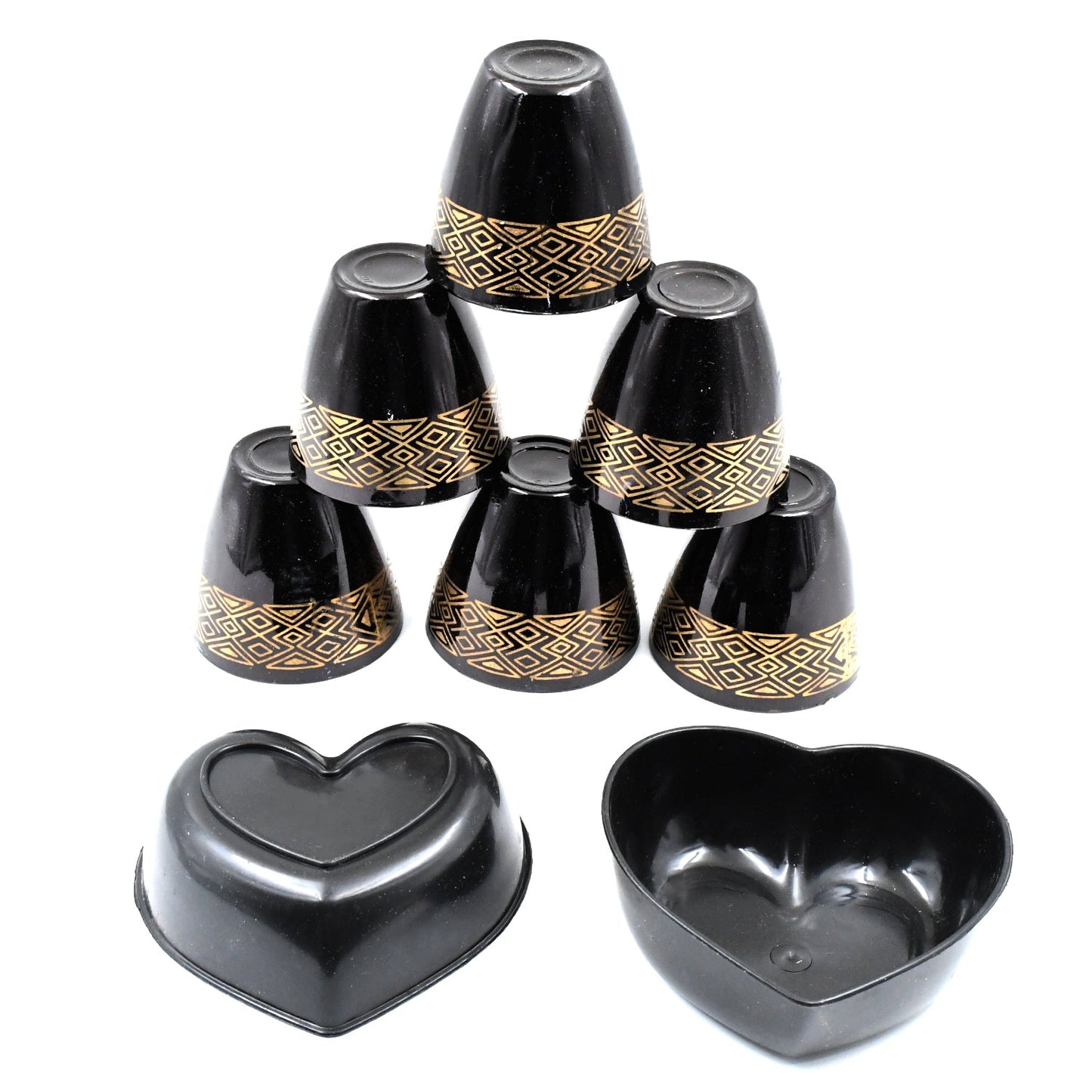 8-Piece Snack Serving Set – 2 Bowls & 6 Glasses for Elegant Dining