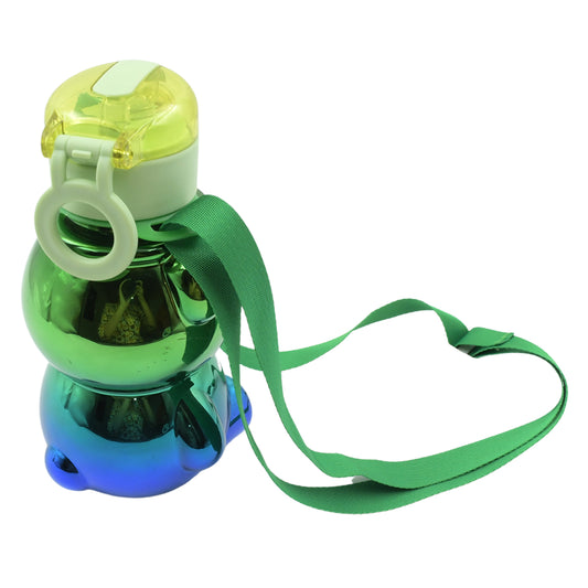 Cute Kids Water Bottle with Straw & Stickers – Adjustable Strap & Portable Design