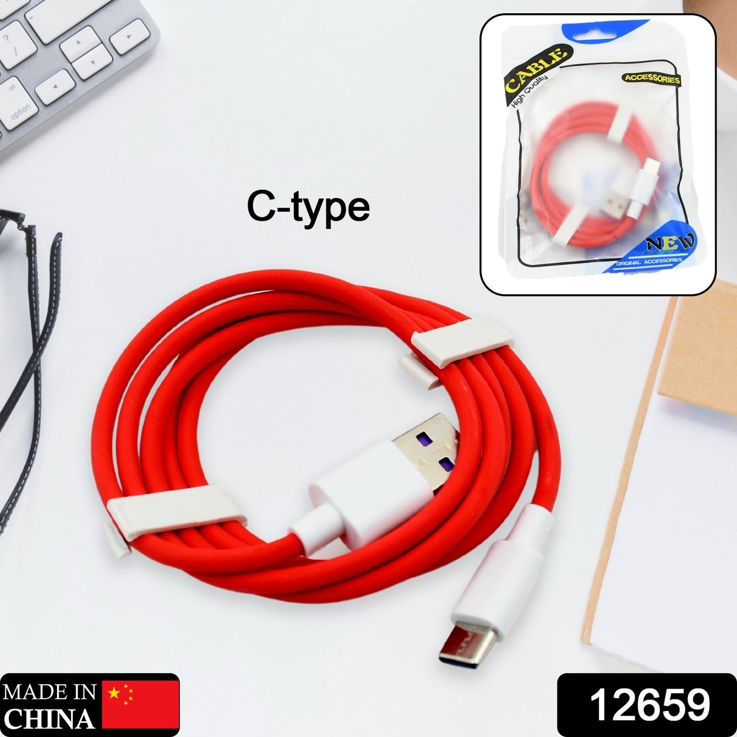 Unique Type-C Dash Charging USB Data Cable - Fast Charging & Data Transfer for All C-Type Mobile Devices